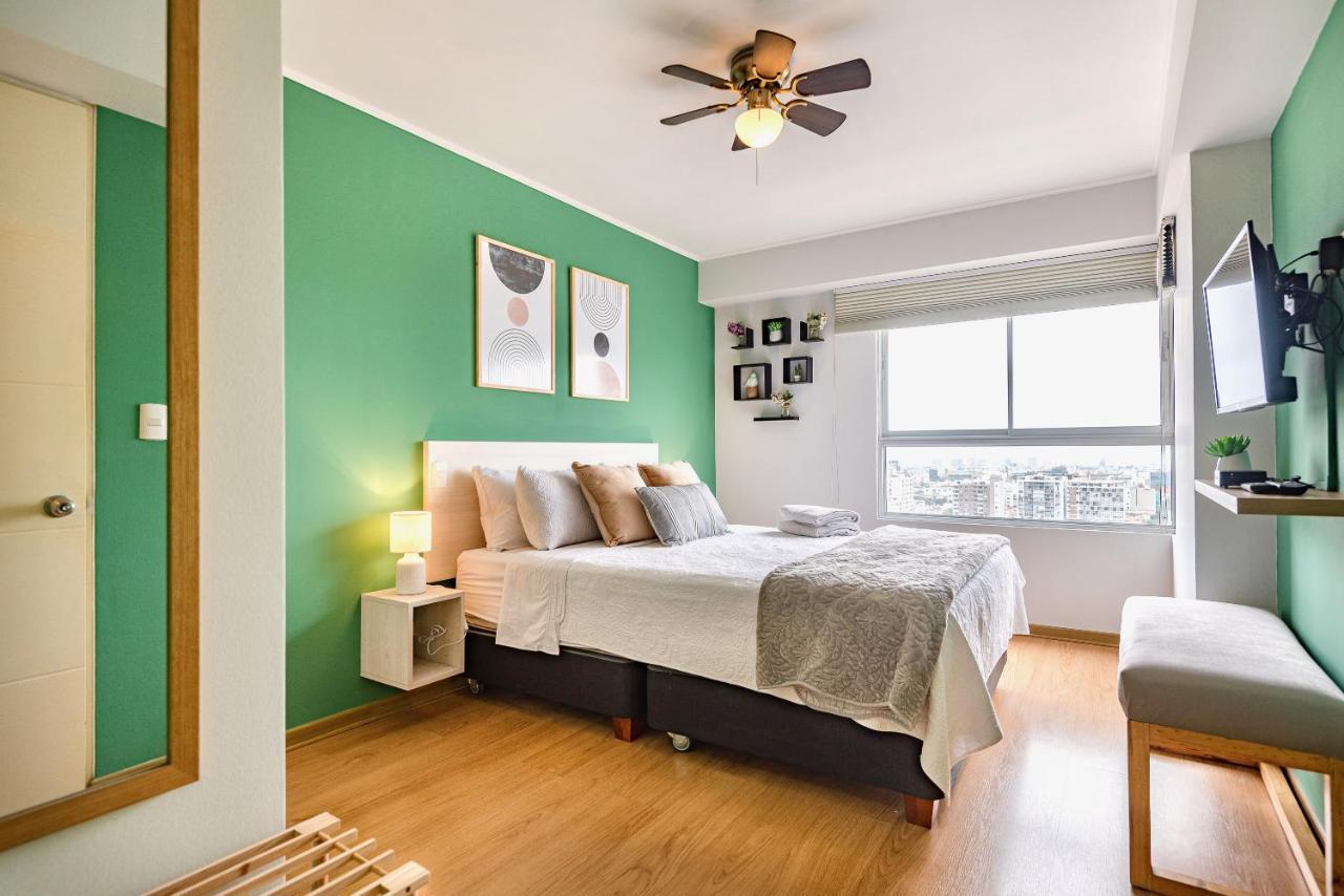 Alu Apartments - Limit With Miraflores Panoramic City View ليما المظهر الخارجي الصورة