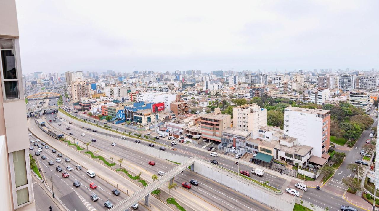 Alu Apartments - Limit With Miraflores Panoramic City View ليما المظهر الخارجي الصورة
