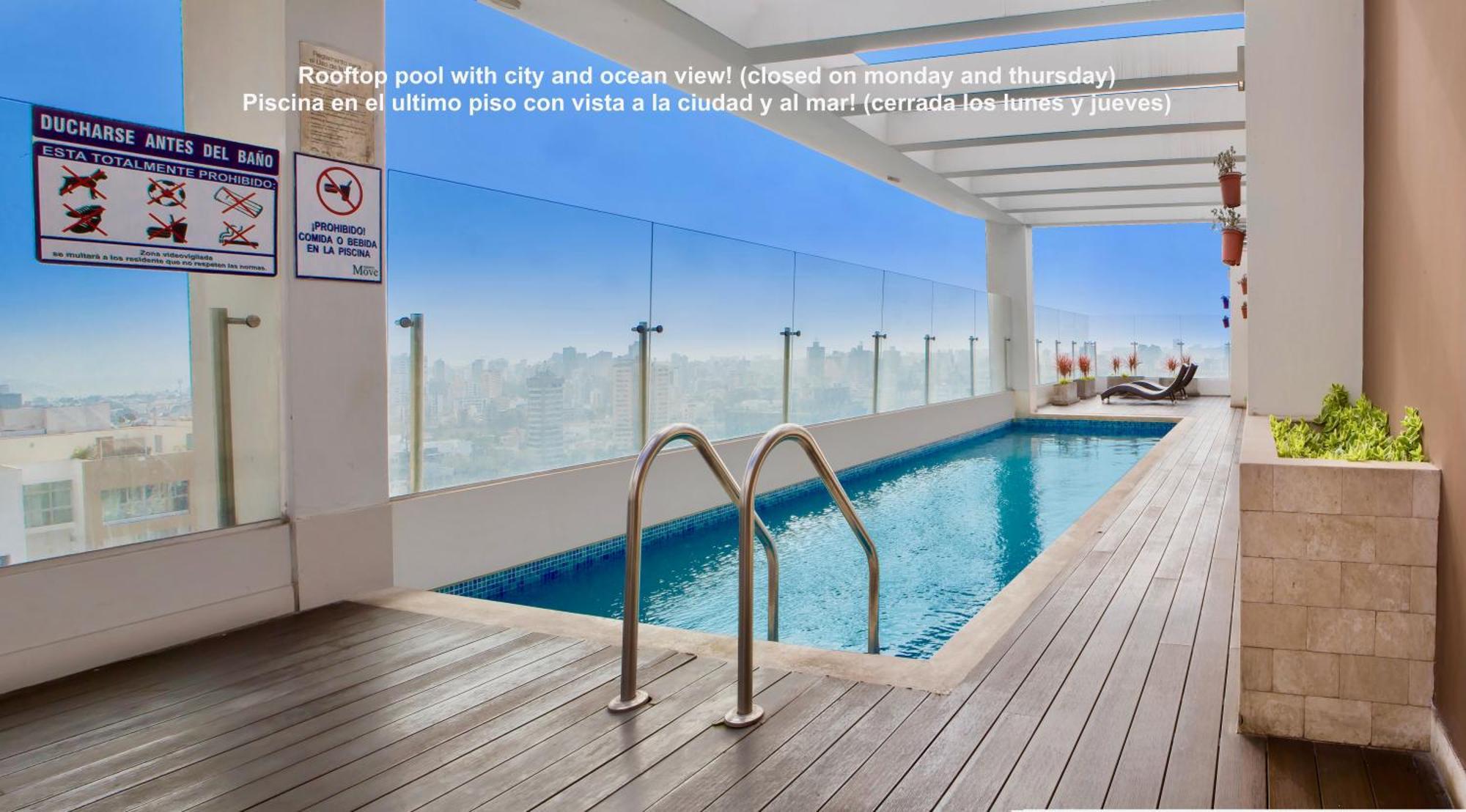 Alu Apartments - Limit With Miraflores Panoramic City View ليما المظهر الخارجي الصورة